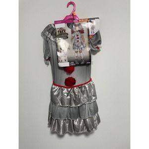 Carnevil Clown Girl's Halloween Costume Dress Size Medium 8-10 Brand NEW